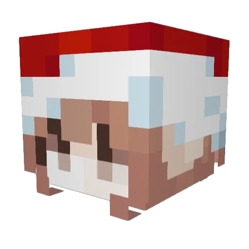 5moo Minecraft avatar head, 3D render