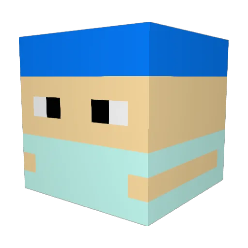 5moothOperator Minecraft avatar head, 3D render