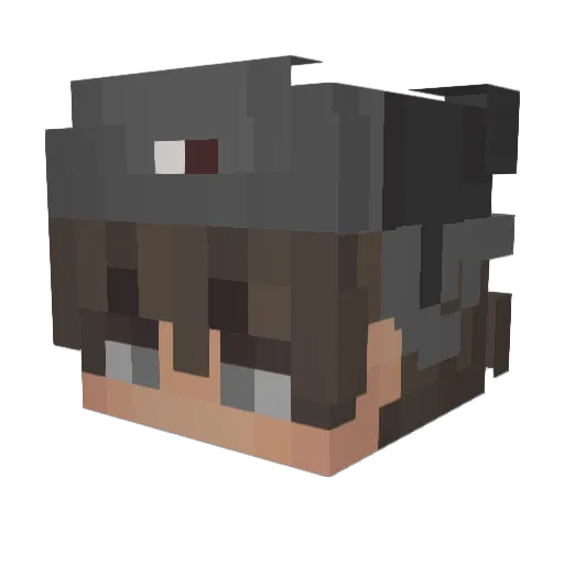 5na4 Minecraft avatar head, 3D render