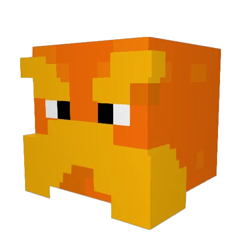 5needler Minecraft avatar head, 3D render
