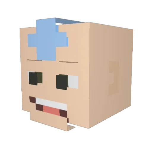 5nowball_ Minecraft avatar head, 3D render