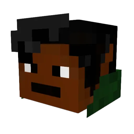 5on1c5 Minecraft avatar head, 3D render