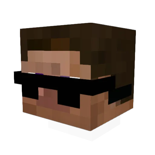 5on5 Minecraft avatar head, 3D render