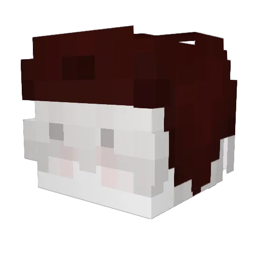 5ona Minecraft avatar head, 3D render