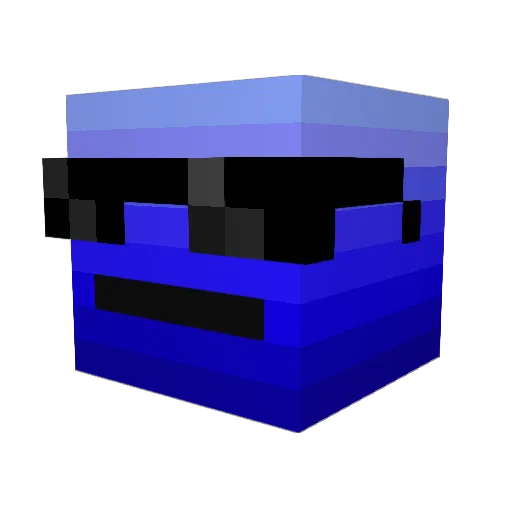 5opom Minecraft avatar head, 3D render