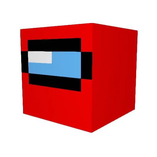 5p0ng3b06 Minecraft avatar head, 3D render