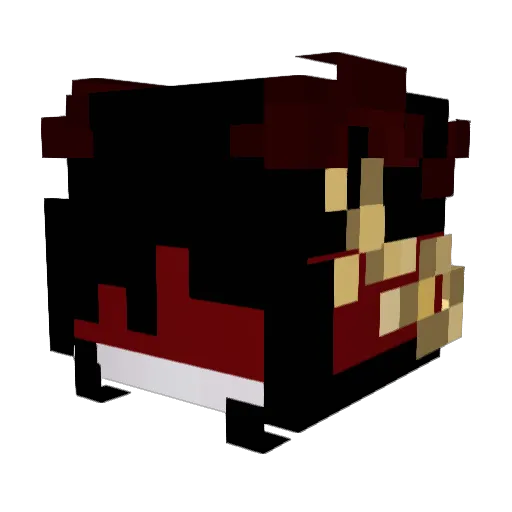 5qmo Minecraft avatar head, 3D render