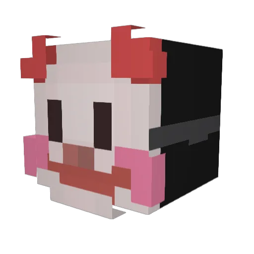 5raeb Minecraft avatar head, 3D render
