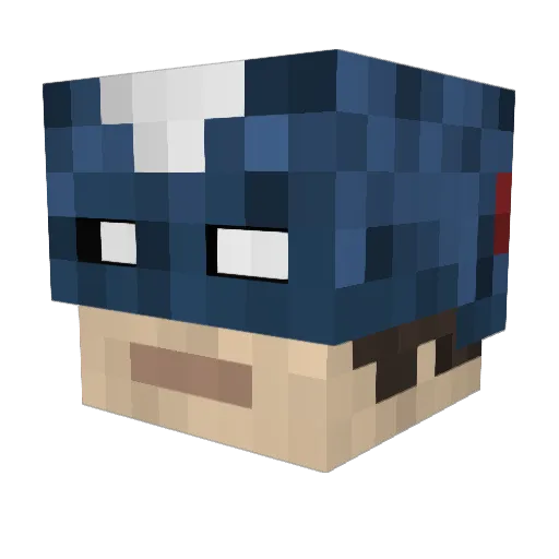 5t5y Minecraft avatar head, 3D render