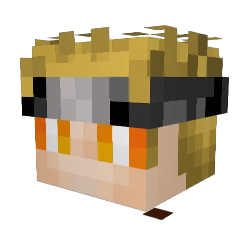5ta1ker Minecraft avatar head, 3D render