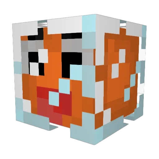 5te Minecraft avatar head, 3D render
