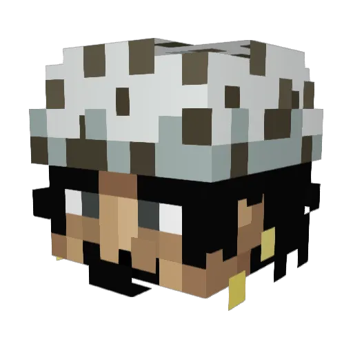 5teff Minecraft avatar head, 3D render