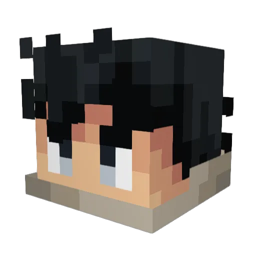 5thwave Minecraft avatar head, 3D render
