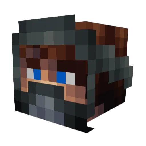 5tiif Minecraft avatar head, 3D render