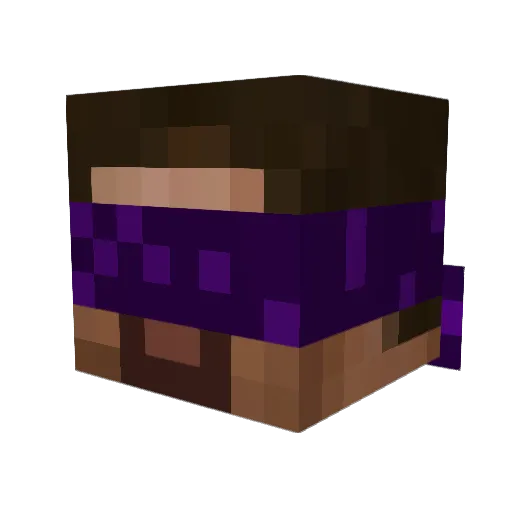 5tny Minecraft avatar head, 3D render