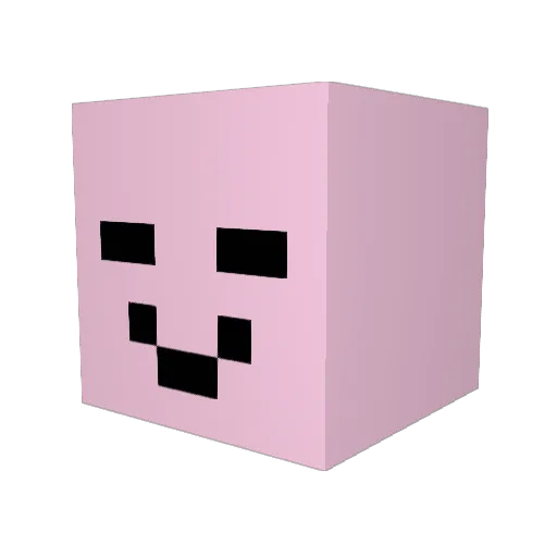 5tomatos Minecraft avatar head, 3D render