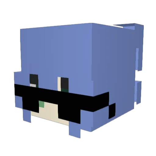 5toopy Minecraft avatar head, 3D render