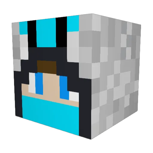 5uperMan22 Minecraft avatar head, 3D render