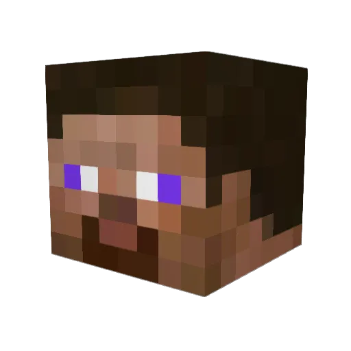 5upercharge Minecraft avatar head, 3D render