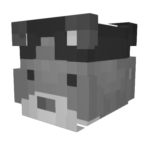 5wal Minecraft avatar head, 3D render