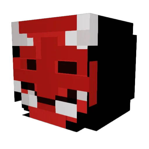 5wibe Minecraft avatar head, 3D render