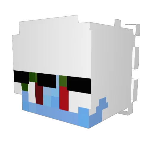 5wxrd Minecraft avatar head, 3D render