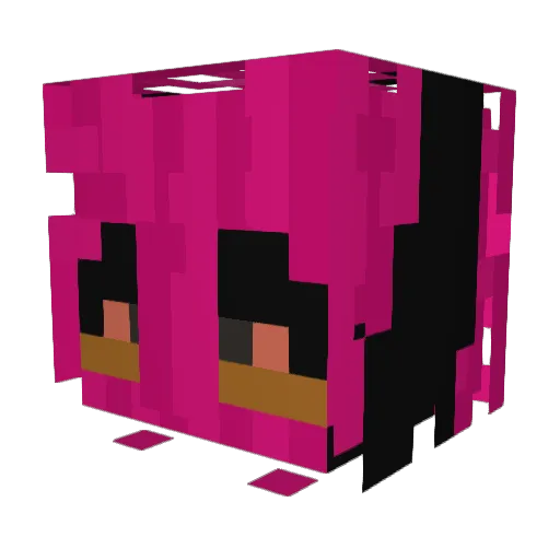 5xGlockzz Minecraft avatar head, 3D render