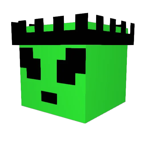 5xgabe Minecraft avatar head, 3D render
