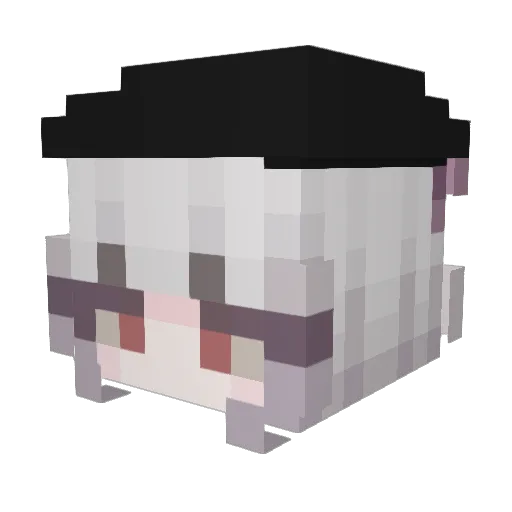 5y8 Minecraft avatar head, 3D render