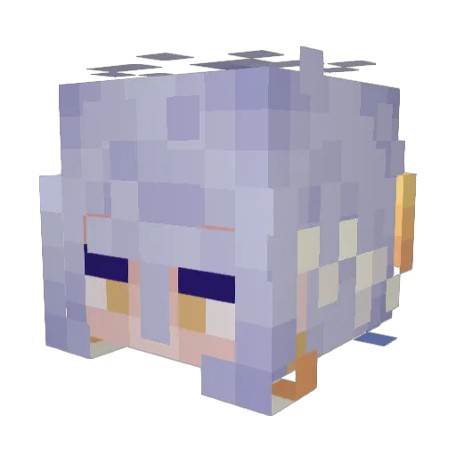 5yerim Minecraft avatar head, 3D render