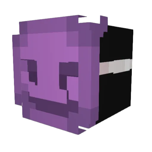 5zq Minecraft avatar head, 3D render