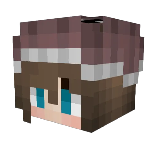 6000006 Minecraft avatar head, 3D render
