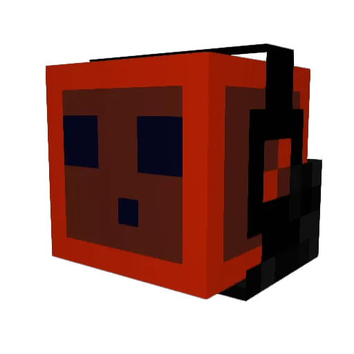 600F Minecraft avatar head, 3D render
