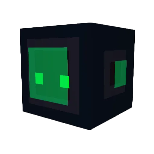 601 Minecraft avatar head, 3D render