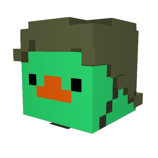 6085frosty Minecraft avatar head, 3D render