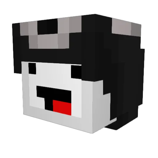 60KEYS Minecraft avatar head, 3D render