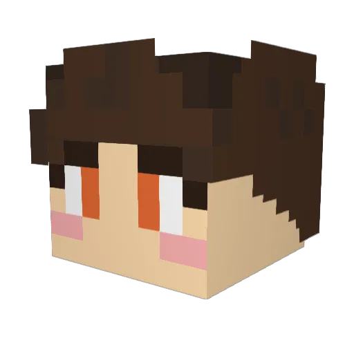 60parsecss Minecraft avatar head, 3D render