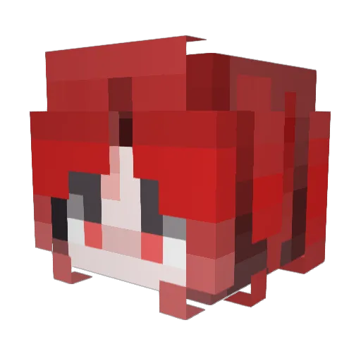 6130YUSHU Minecraft avatar head, 3D render