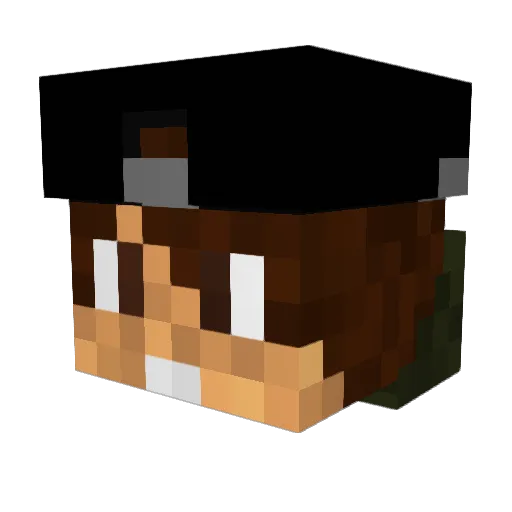 61602 Minecraft avatar head, 3D render