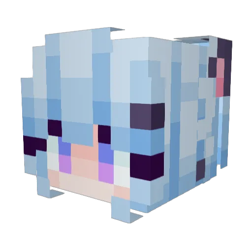 61dc Minecraft avatar head, 3D render