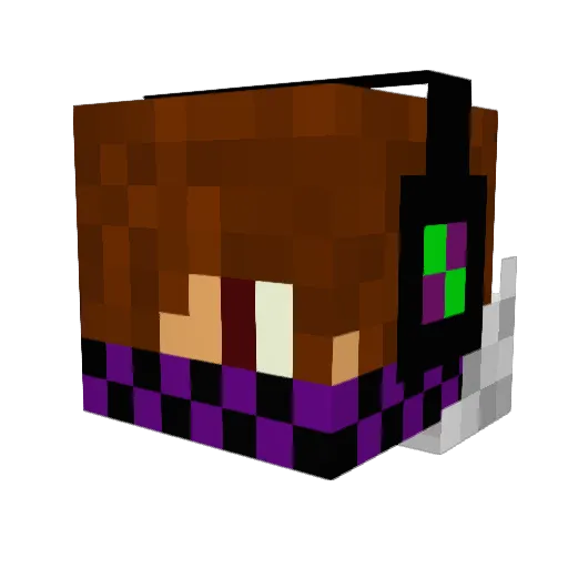 61volts Minecraft avatar head, 3D render