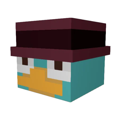 6269 Minecraft avatar head, 3D render