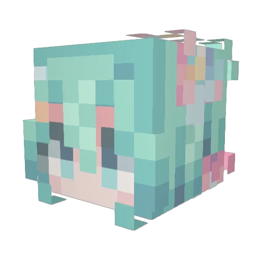 628016 Minecraft avatar head, 3D render