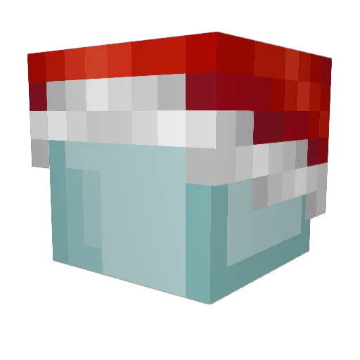 631 Minecraft avatar head, 3D render
