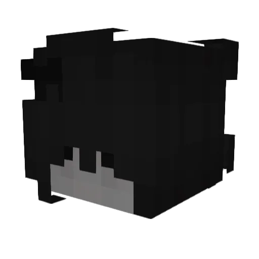 63e Minecraft avatar head, 3D render