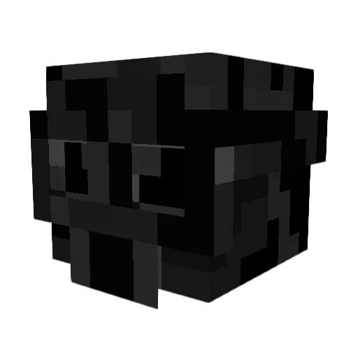 63ic Minecraft avatar head, 3D render