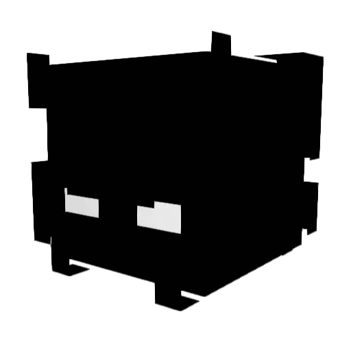 63xr Minecraft avatar head, 3D render
