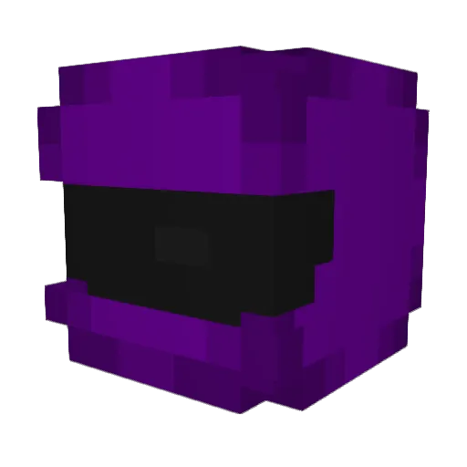 64018F Minecraft avatar head, 3D render