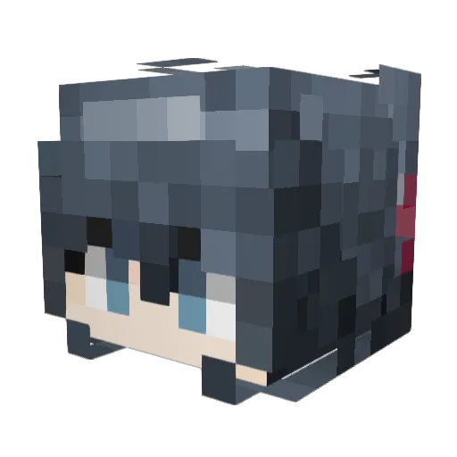 64800 Minecraft avatar head, 3D render
