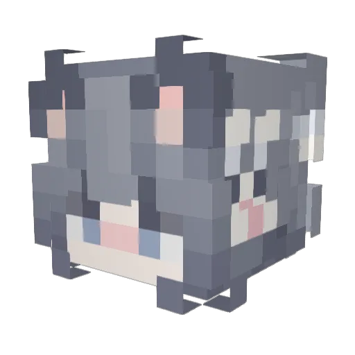 648690 Minecraft avatar head, 3D render